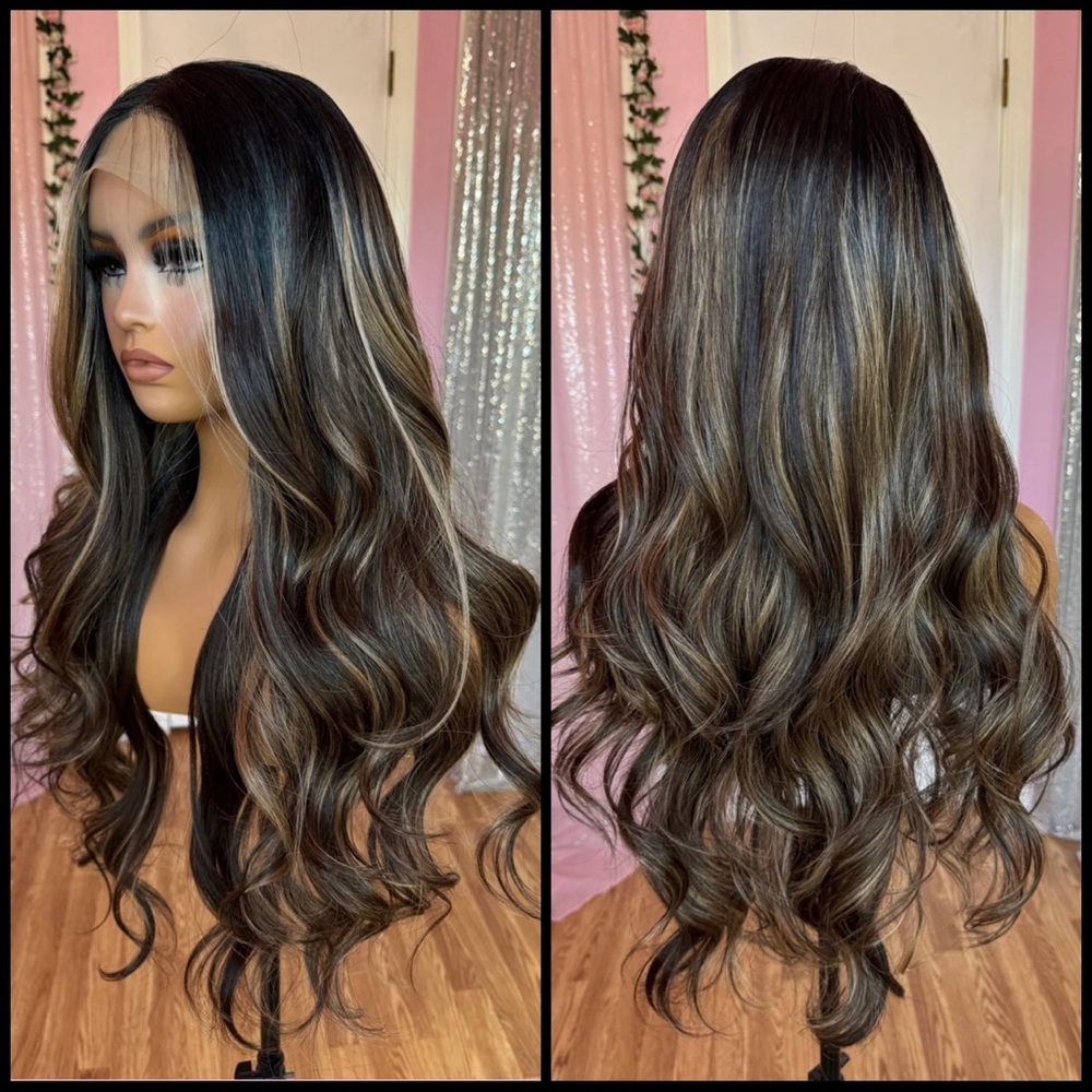 Human Hair Blended Lace Front Wig